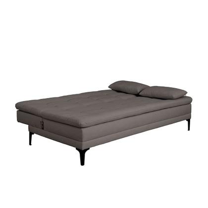 Sofá-Cama Casal 3 Lugares Prince Linho Cinza - Mobly Imagem de Sofá-Cama Casal 3 Lugares Prince Linho Cinza