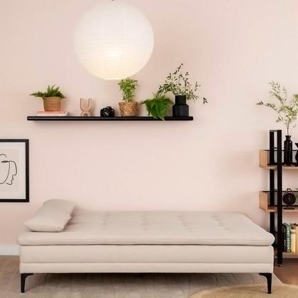 Imagem de Sofá-Cama Casal 3 Lugares Prince Suede Bege