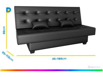 Sofá-cama Casal 3 Lugares Reclinável Matrix Laila Imagem de Sofá-cama Casal 3 Lugares Reclinável Matrix Laila