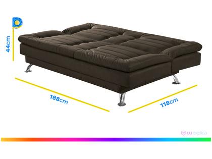 Imagem de Sofá-cama Casal 3 Lugares Reclinável Maya
