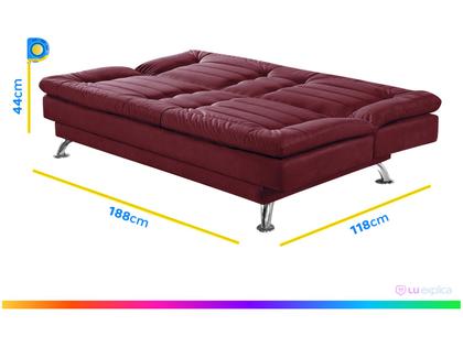 Imagem de Sofá-cama Casal 3 Lugares Reclinável Maya