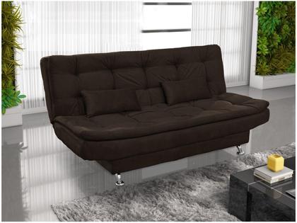 Sofá-cama Casal 3 Lugares Reclinável Veludo Light Matrix Salomé Imagem de Sofá-cama Casal 3 Lugares Reclinável Veludo Light Matrix Salomé