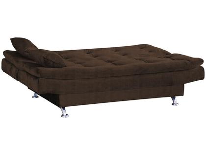 Imagem de Sofá-cama Casal 3 Lugares Reclinável Veludo Light Matrix Salomé