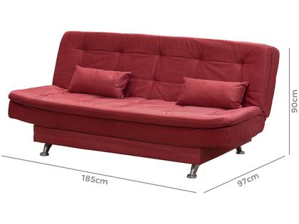 Sofá-cama Casal 3 Lugares Reclinável Veludo Light Matrix Salomé Imagem de Sofá-cama Casal 3 Lugares Reclinável Veludo Light Matrix Salomé