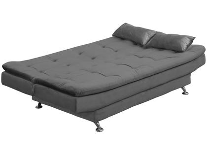 Imagem de Sofá-cama Casal 3 Lugares Reclinável Veludo Light Matrix Salomé
