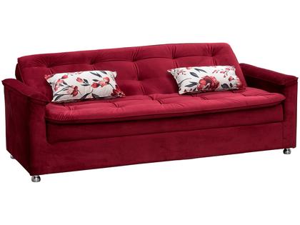 Imagem de Sofá-cama Casal 3 Lugares Reclinável Veludo