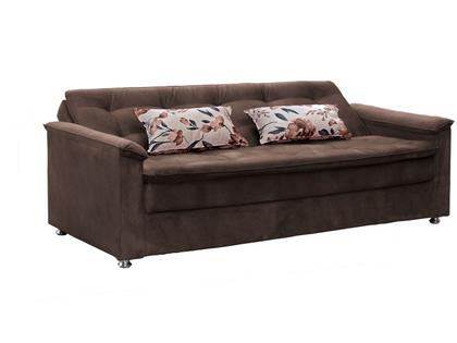 Sofá-cama Casal 3 Lugares Reclinável Veludo - Matrix Nanda Imagem de Sofá-cama Casal 3 Lugares Reclinável Veludo
