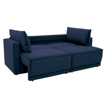 Sofá-Cama Casal 3 Lugares Retrátil e Reclinável Aspen Suede Azul Petróleo - Mobly Imagem de Sofá-Cama Casal 3 Lugares Retrátil e Reclinável Aspen Suede Azul Petróleo