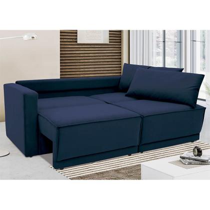 Sofá-Cama Casal 3 Lugares Retrátil e Reclinável Aspen Suede Azul Petróleo - Mobly Imagem de Sofá-Cama Casal 3 Lugares Retrátil e Reclinável Aspen Suede Azul Petróleo