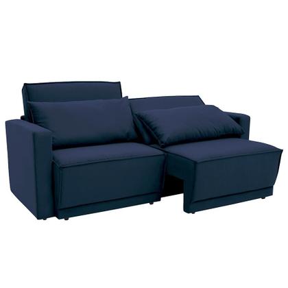 Sofá-Cama Casal 3 Lugares Retrátil e Reclinável Aspen Suede Azul Petróleo - Mobly Imagem de Sofá-Cama Casal 3 Lugares Retrátil e Reclinável Aspen Suede Azul Petróleo