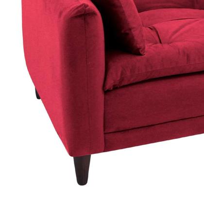 Imagem de Sofá-Cama Casal 3 Lugares Sofia Suede Vermelho