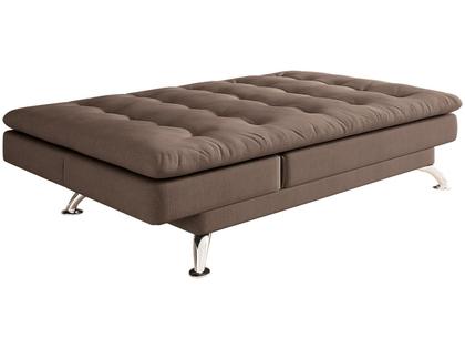 Sofá-cama Casal 3 Lugares Suede Linoforte Jade A2 Imagem de Sofá-cama Casal 3 Lugares Suede Linoforte Jade A2