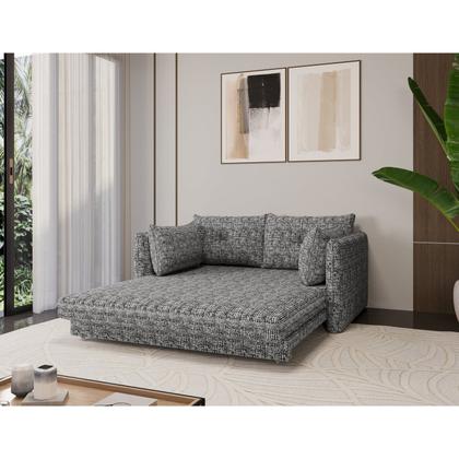 Imagem de Sofá Cama Casal para Sala de Estar 02 Lugares 167cm Madri Yescasa Cinza Mescla