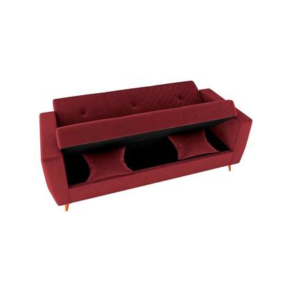 Imagem de Sofá Cama Casal Premium 3 lugares com Baú 2,08 larg Pamela Matrix