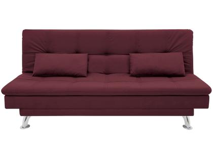Imagem de Sofá-cama Casal Reclinável Suede Linoforte Yasmin