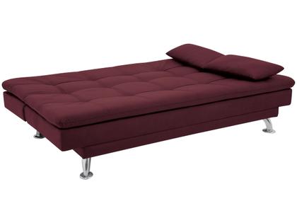 Imagem de Sofá-cama Casal Reclinável Suede Linoforte Yasmin