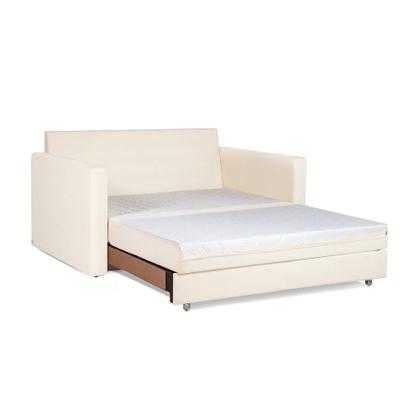Imagem de Sofá Cama Castor Casal Salerno Max Suede Bege 2 Lugares