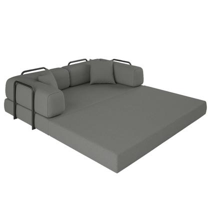 Imagem de Sofá Cama Colchão Casal Compactair Confortável Sala Balaqui