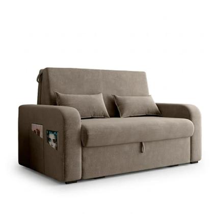 Imagem de Sofá Cama com Baú 2 Lugares 140cm Lady Day Capuccino Matrix