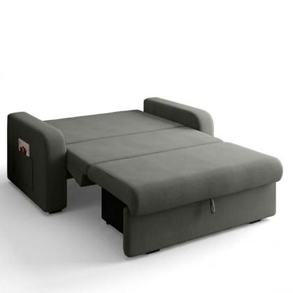 Imagem de Sofá Cama com Baú 2 Lugares Daiane Cinza Matrix