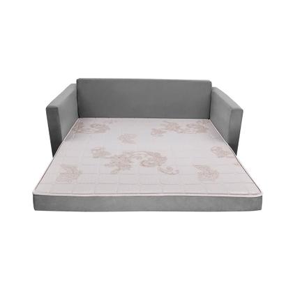 Imagem de Sofá-Cama com Cama Auxiliar Casal 2 Lugares Trancoso Suede Cinza