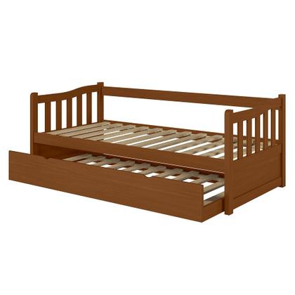 Imagem de Sofá Cama De Madeira Com Cama Auxiliar De Solteiro Woodstore