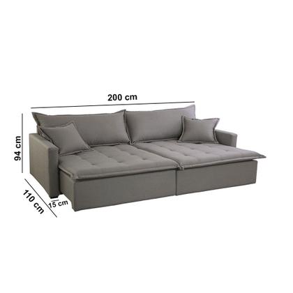Sofá Cama Flora 02 Módulos de 100cm Br 15cm Meu Sofá Online Imagem de Sofá Cama Flora 02 Módulos de 100cm Br 15cm Meu Sofá Online