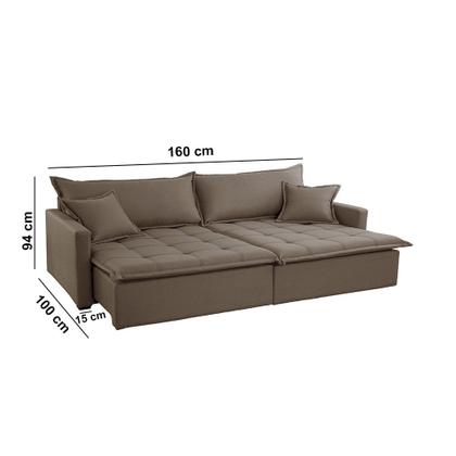 Sofá Cama Flora 02 Módulos de 80cm Br 15cm Meu Sofá Online Imagem de Sofá Cama Flora 02 Módulos de 80cm Br 15cm Meu Sofá Online
