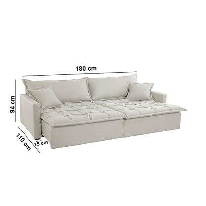 Sofá Cama Flora 02 Módulos de 90cm Br 15cm Meu Sofá Online Imagem de Sofá Cama Flora 02 Módulos de 90cm Br 15cm Meu Sofá Online