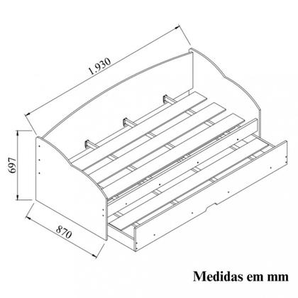 Imagem de Sofá Cama Funny III Com Cama Auxiliar Conquista Móveis