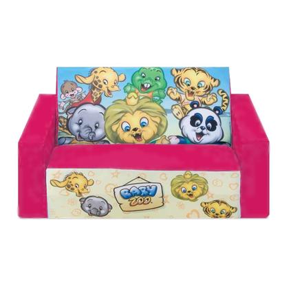 Imagem de Sofá Cama Infantil Pink Baby Zoo - Cortex
