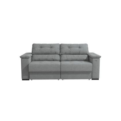 Imagem de Sofá Cama Kappesberg Stelo Linho Cinza 230cm
