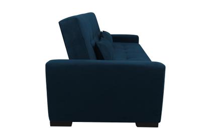 Sofá Cama Lavínia 3 Lugares 203cm Azul Matrix Imagem de Sofá Cama Lavínia 3 Lugares 203cm Azul Matrix
