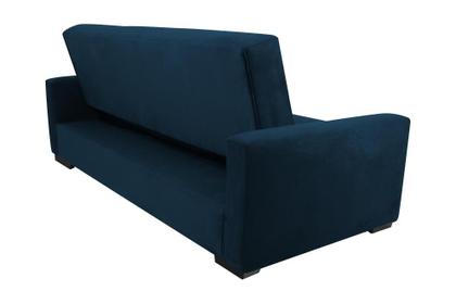 Sofá Cama Lavínia 3 Lugares 203cm Azul Matrix Imagem de Sofá Cama Lavínia 3 Lugares 203cm Azul Matrix