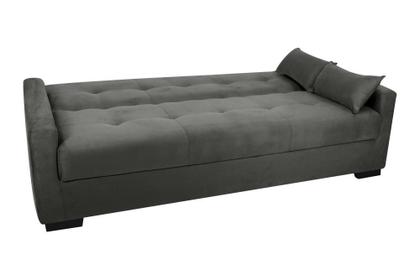 Sofá Cama Lavínia 3 Lugares 203cm Cinza Matrix Imagem de Sofá Cama Lavínia 3 Lugares 203cm Cinza Matrix