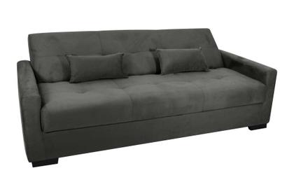 Sofá Cama Lavínia 3 Lugares 203cm Cinza Matrix Imagem de Sofá Cama Lavínia 3 Lugares 203cm Cinza Matrix
