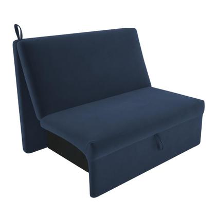 Imagem de Sofá Cama para Descanso Alice Suede Azul