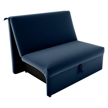 Imagem de Sofá Cama para Descanso Alice Veludo Azul