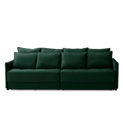 Imagem de Sofá Cama Retrátil e Reclinável 2,10m com Molas Cairo Veludo Mirra Decor