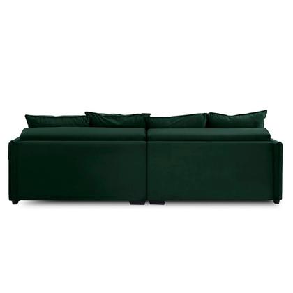 Imagem de Sofá Cama Retrátil e Reclinável 2,10m com Molas Cairo Veludo Mirra Decor