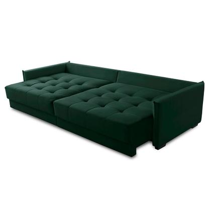 Imagem de Sofá Cama Retrátil e Reclinável 2,10m com Molas Cairo Veludo Mirra Decor