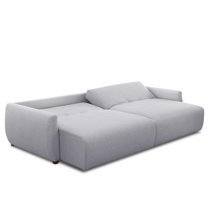 Imagem de Sofá Cama Sala de Estar Bipartido 270cm Reclinável Retrátil com Almofadas Caixa Zero Timan Linho Cinza G93 - Gran Belo