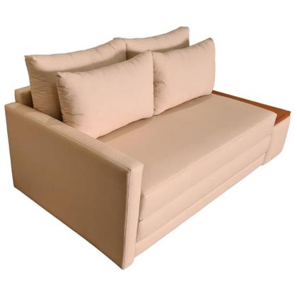 Imagem de Sofá Cama USB com Tampo Lateral Direito Tecido Acquablock Medida 180cm