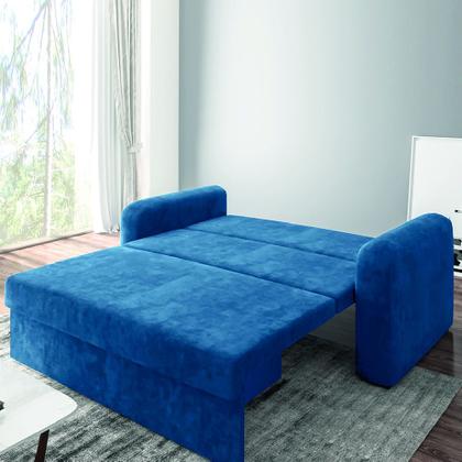 Imagem de Sofá Cama Versátil 2 Lugares Veludo Selmer