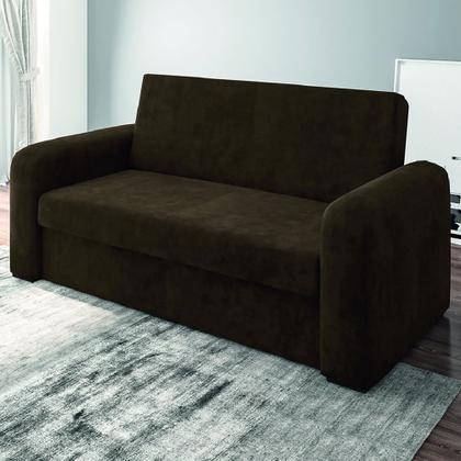 Sofá Cama Versátil 2 Lugares Veludo Selmer - SELMER ESTOFADOS Imagem de Sofá Cama Versátil 2 Lugares Veludo Selmer