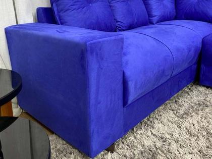 Sofá Canto Azul 910 Modelo Áustria - Alpoim Imagem de Sofá Canto Azul 910 Modelo Áustria