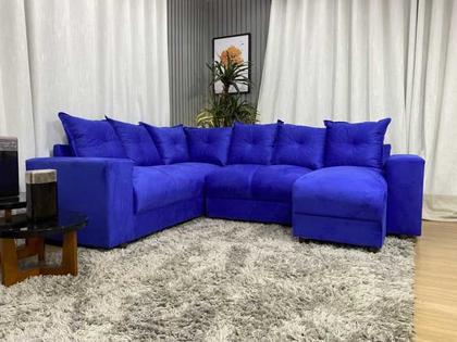 Sofá Canto Azul 910 Modelo Áustria - Alpoim Imagem de Sofá Canto Azul 910 Modelo Áustria