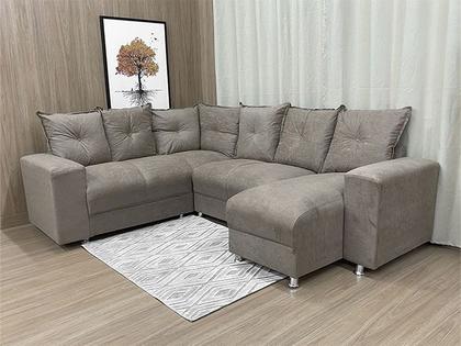 Sofá Canto Bege 607 Áustria - Alpoim Imagem de Sofá Canto Bege 607 Áustria