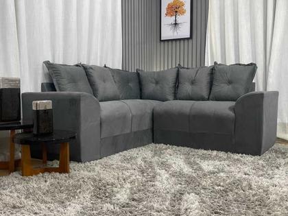 Imagem de Sofá Canto Cinza 605 Belo