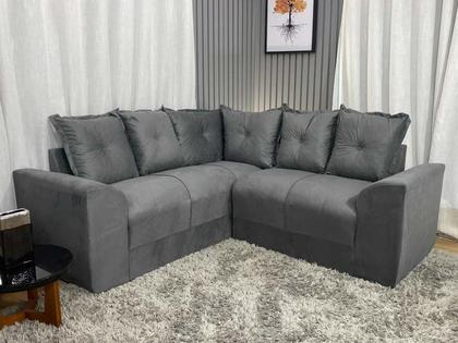 Imagem de Sofá Canto Cinza 605 Belo